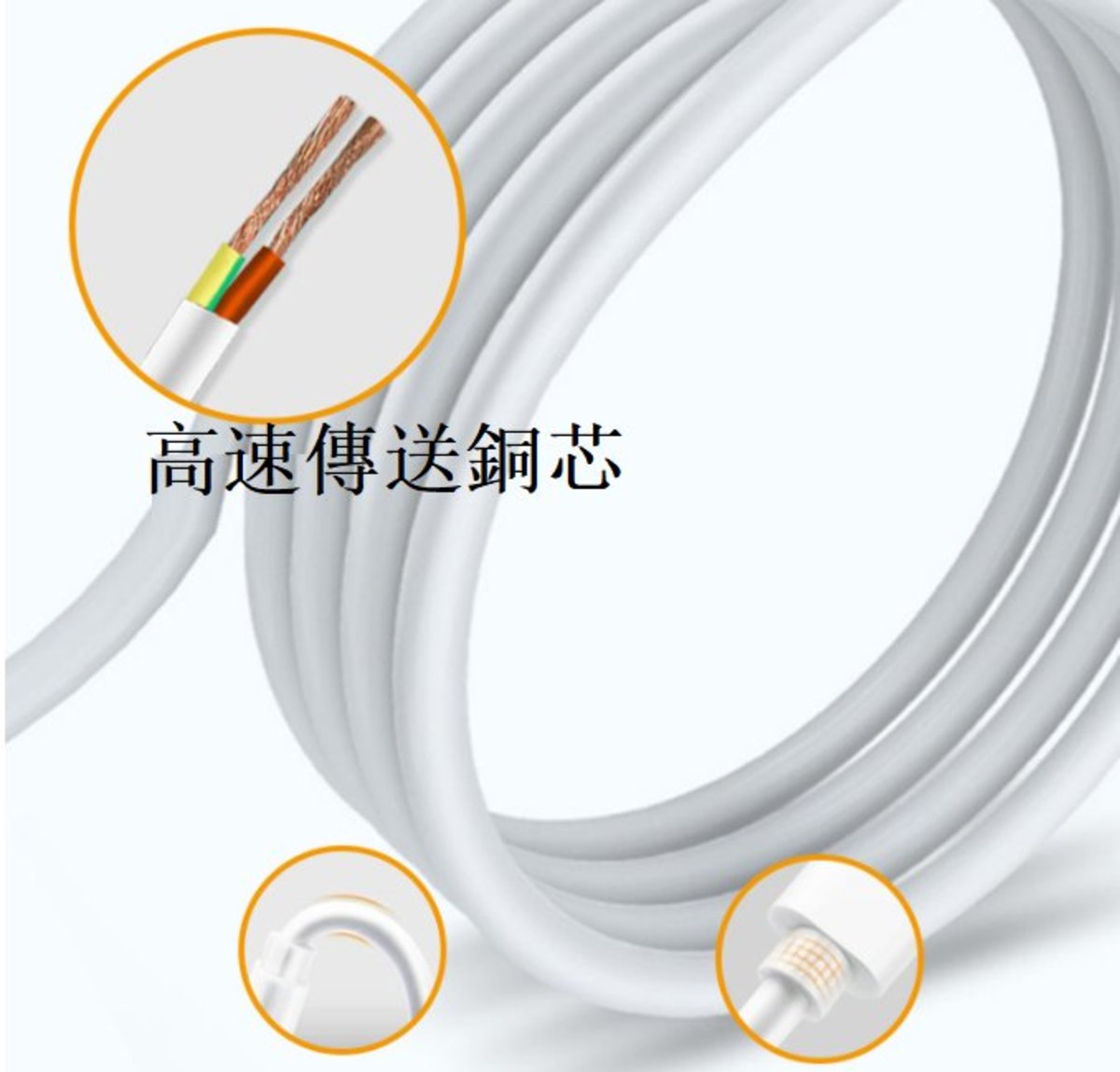 USB-C to USB-C 5A快速充電數據線 （內置E-Marker IC）MacBook