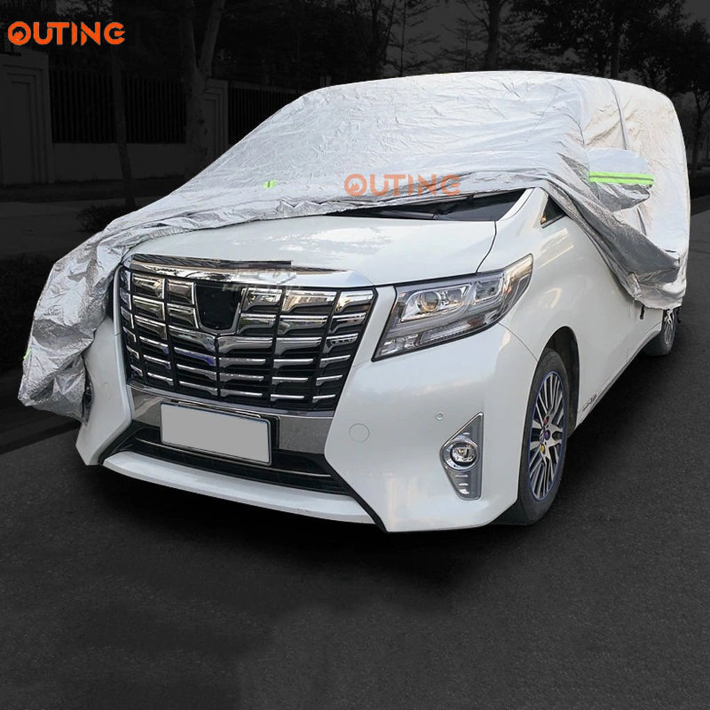 汽車車罩車冚 (MPV及休旅車適用|豐田Alphard Vellfire Elgrand Previa Delica SUV MPV 2015 - 2026) 銀色