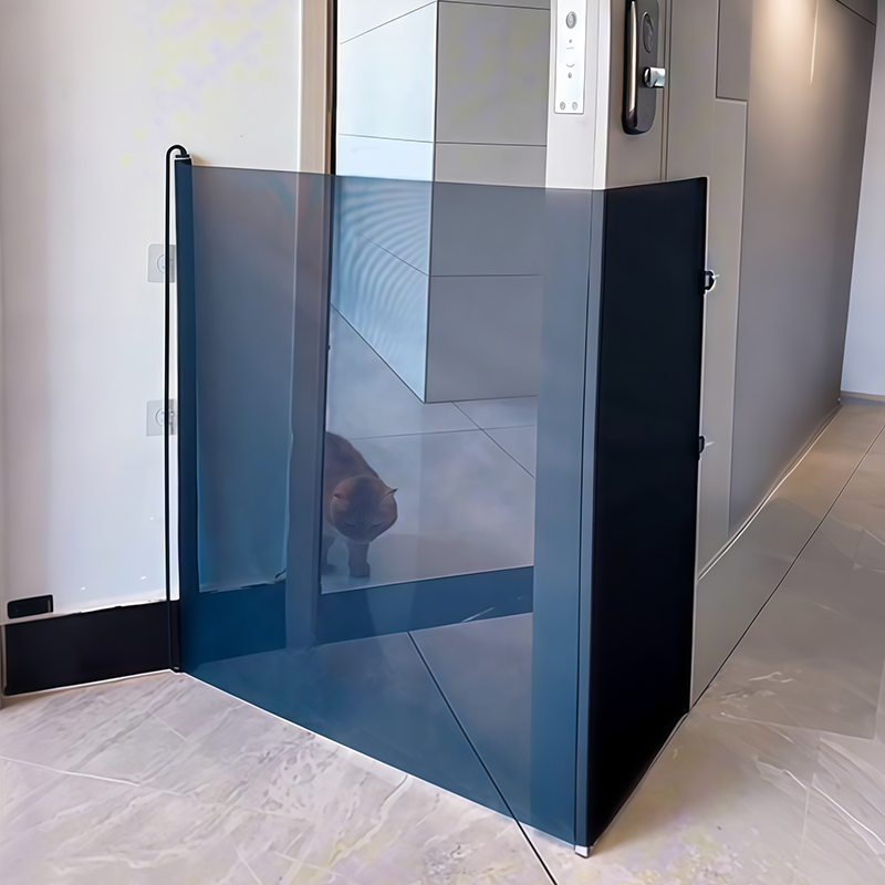 免打孔寵物伸縮圍欄 貓狗自動欄柵 兒童寵物防護門柵 (130cm x 78cm)
