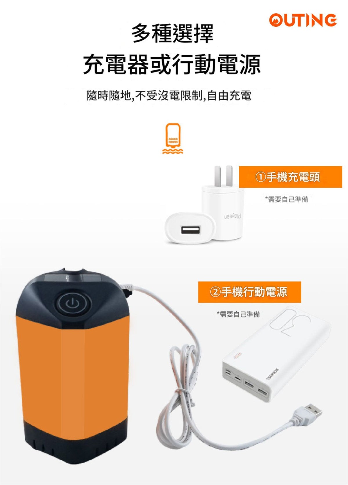 戶外便攜淋浴器│洗澡神器│免插電沖涼器│露營旅行運動洗澡器│竉物洗澡植物澆水器 |室外花灑花洒