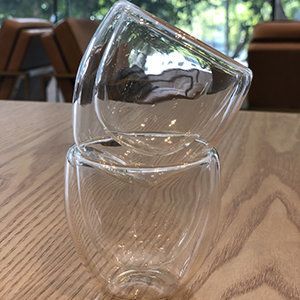 雙層隔熱玻璃杯350ml (1件裝) Espresso Latte咖啡 花茶