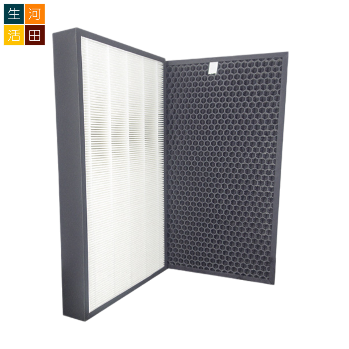 適用Panasonic 樂聲Nanoe F-VXD50X F-PXC50X 空氣清新機 |代用HEPA過濾網+活性碳濾芯套裝 (F-ZXCP50X F-ZXCD50X
