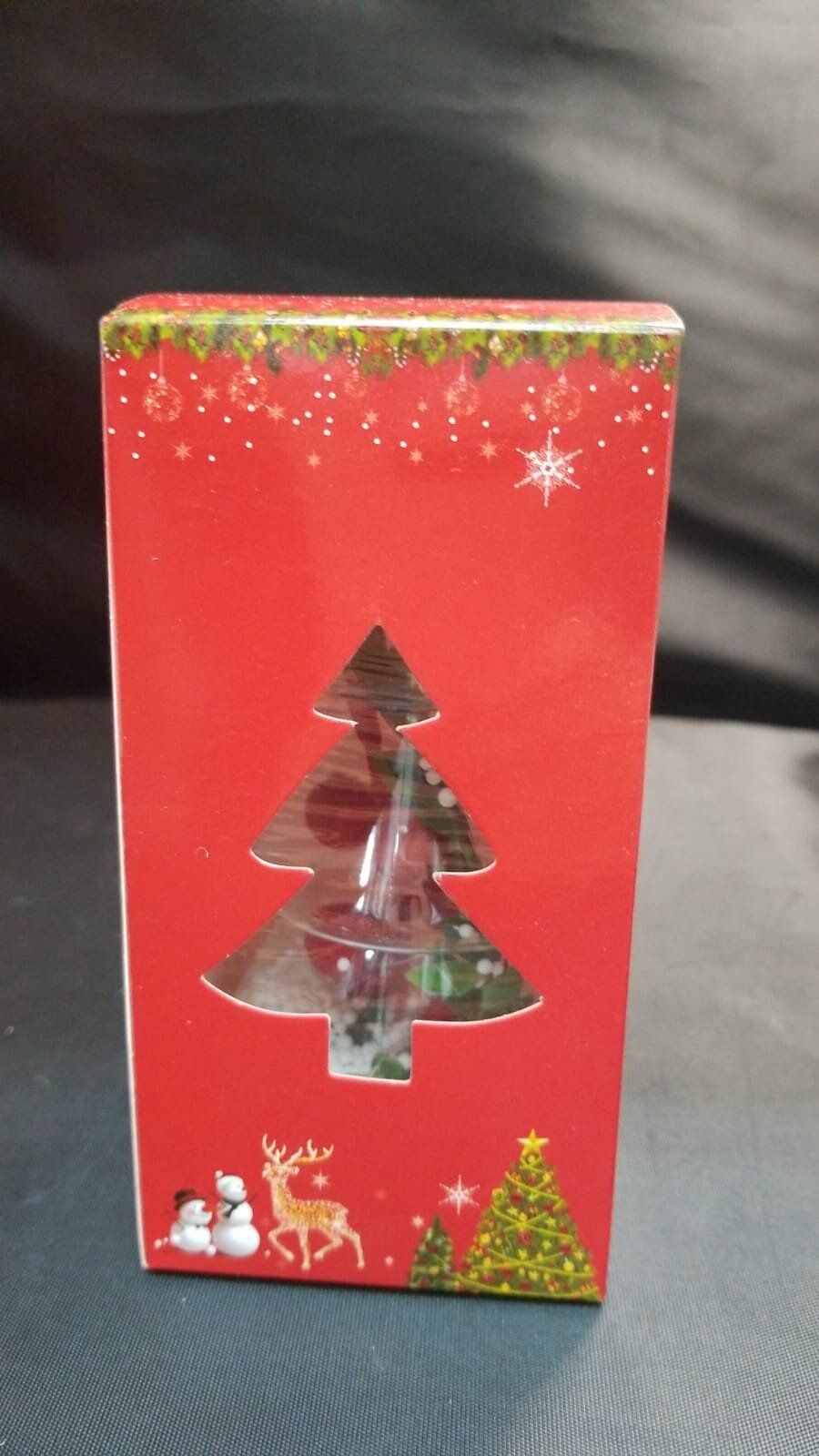 聖誕樹型透明聖誕LED裝飾燈泡聖誕燈（包含電池）1套6件