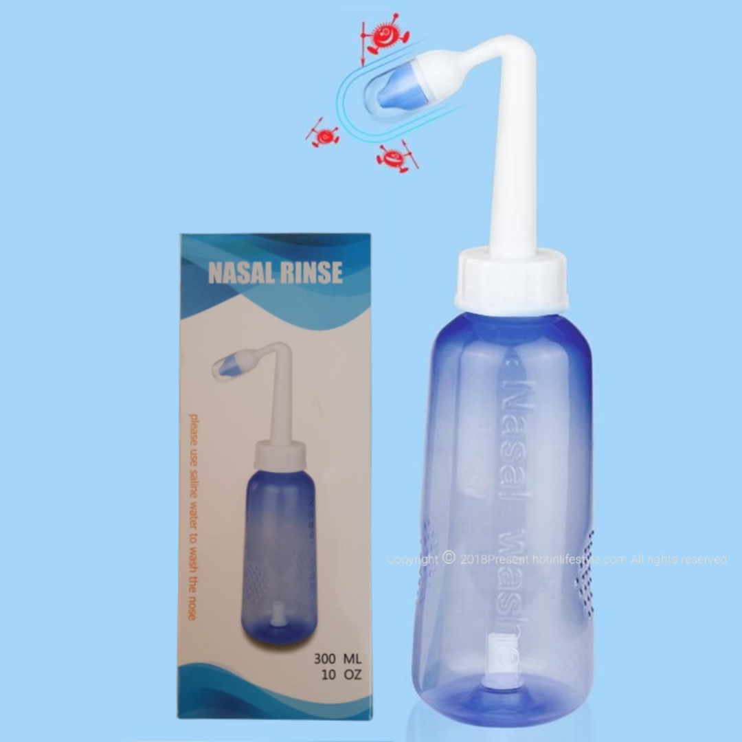 Nasal Rinse300ml 洗鼻壺 成人兒童(不含生理鹽水沖劑)|清洗鼻腔|清洗傷口|鼻敏感|鼻炎|生理鹽水請看02購買