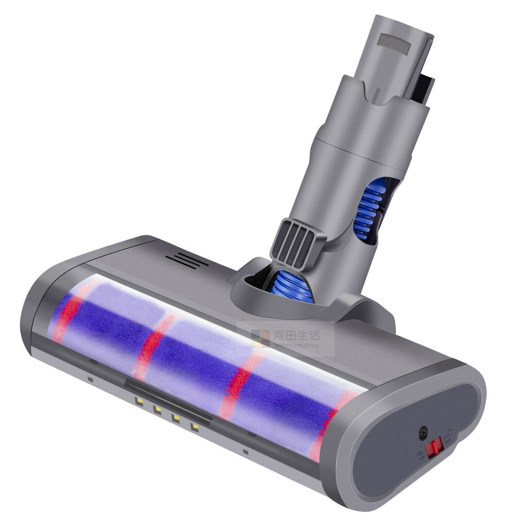 Dyson V6 trigger DC61 DC62 DC5859 DC74吸塵機副廠代用轉動吸塵刷頭 (A接駁頭) 軟絨毛滾筒吸頭-大 — 產品詳圖