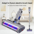 Dyson V6 trigger DC61 DC62 DC5859 DC74吸塵機副廠代用轉動吸塵刷頭 (A接駁頭) 軟絨毛滾筒吸頭-大