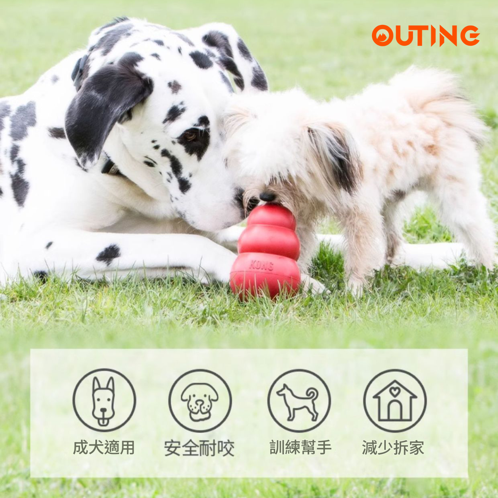 KONG 狗狗漏食葫蘆不倒翁玩具(粉紅色│大碼)│美國品牌漏食益智玩具│幼犬成犬訓練│互動解悶│無毒無害│洗碗機熱水清洗