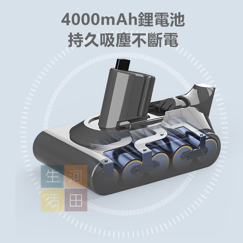 Dyson Digital Slim,V11 Detect Slim, SV-18 4000mAh 吸塵機代用電池 Battery|拆卸式電池|備用電池組|配件編號 965171-02