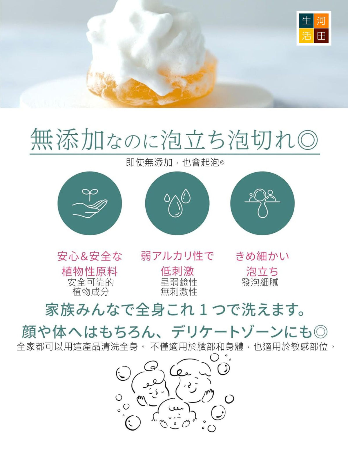 母嬰謢理皂及護理霜套裝(日本製造│平行進口)│日本製溫和護理套裝│母嬰滋潤護理包│親子護理組合
