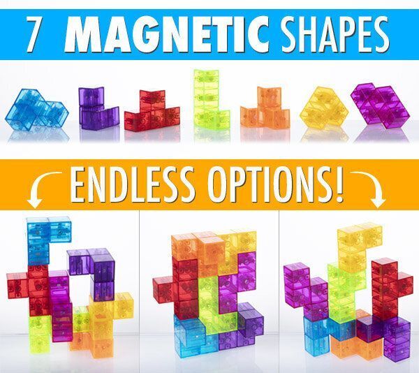 Magic Cubes兒童早教磁鐵積木 緩解壓力|益智玩具|訓練大腦|STEM 3+