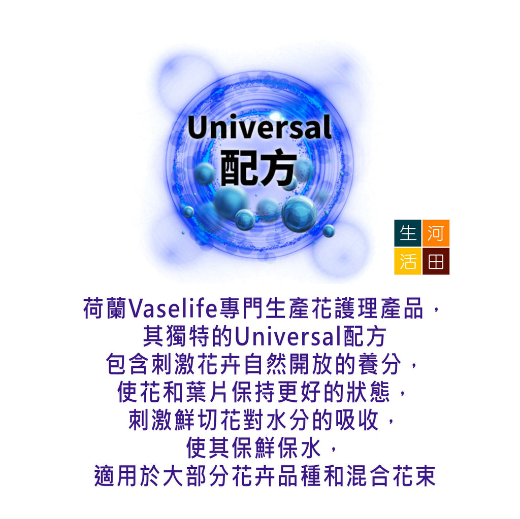 Vaselife荷蘭鮮花保鮮劑營養液粉末(5件裝)|營養粉劑|花束長效營養粉劑|花朵養護劑