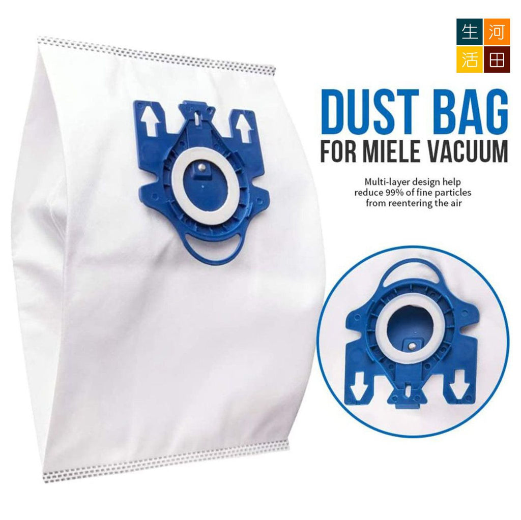 吸塵器集塵袋(藍色)│適用於Miele GN Hyclean3D FJM3.5LC2 S4 等吸塵器集塵袋 (2件裝)