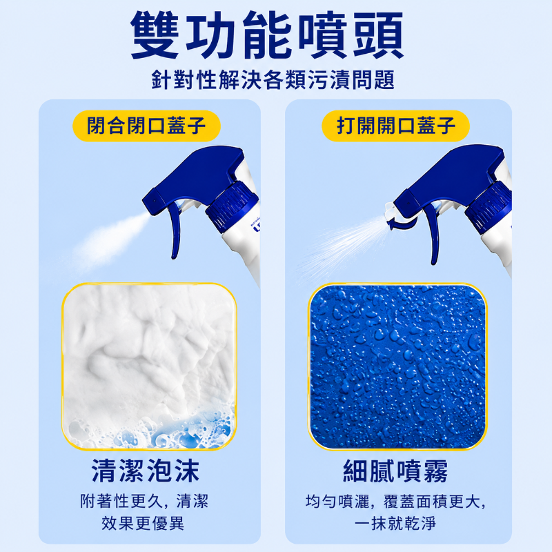 浴室除垢清潔劑(400G)│浴室玻璃水垢清除劑│強力去污清洗噴劑│磁磚去污神器