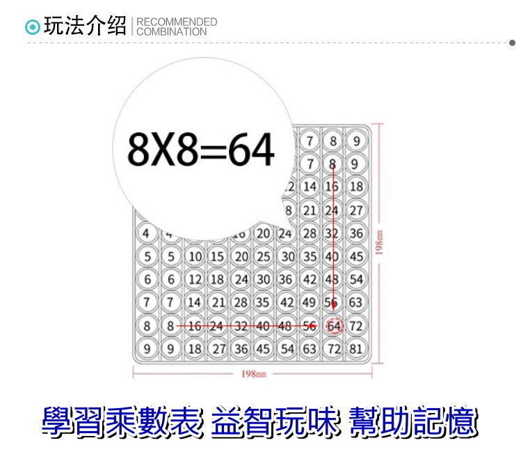 乘數表Pop it Bubble玩具感統兒童訓練ADD ADHD AUTISM活動教學用品