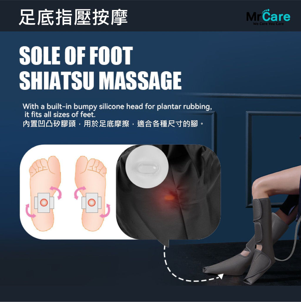 氣壓腿部按摩器(兩節裝)│腿部按摩機│仿人手按摩│舒緩壓力