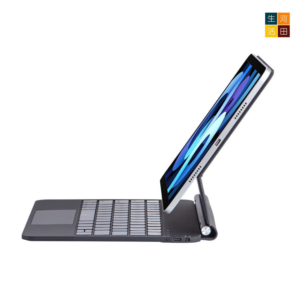 iPad 11吋 / 10.9吋 (第十代) 磁吸背光鍵盤保護套 (2025型號適用) - 無延遲靜音按鍵