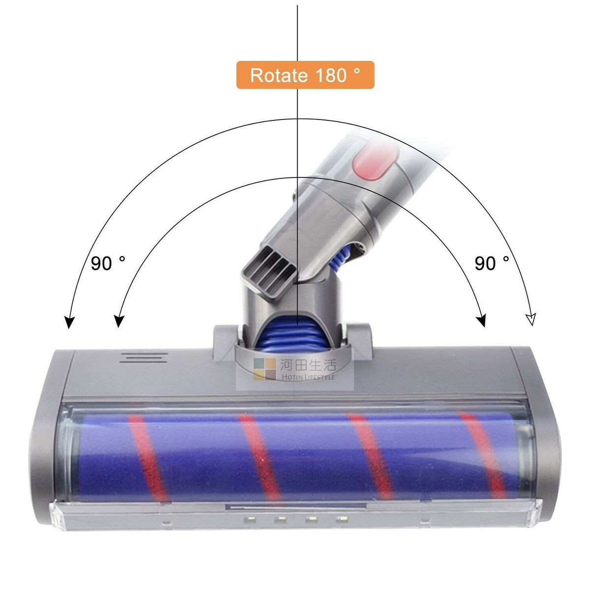 Dyson V7 V8 V10 V11 V15 紅色真空吸塵刷頭 — 產品詳圖