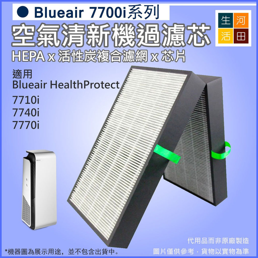 適用Blueair 7700系列空氣清新機過濾芯7710i 7740i 7770i|Health Smartfilter HEPA抗菌活性炭濾網