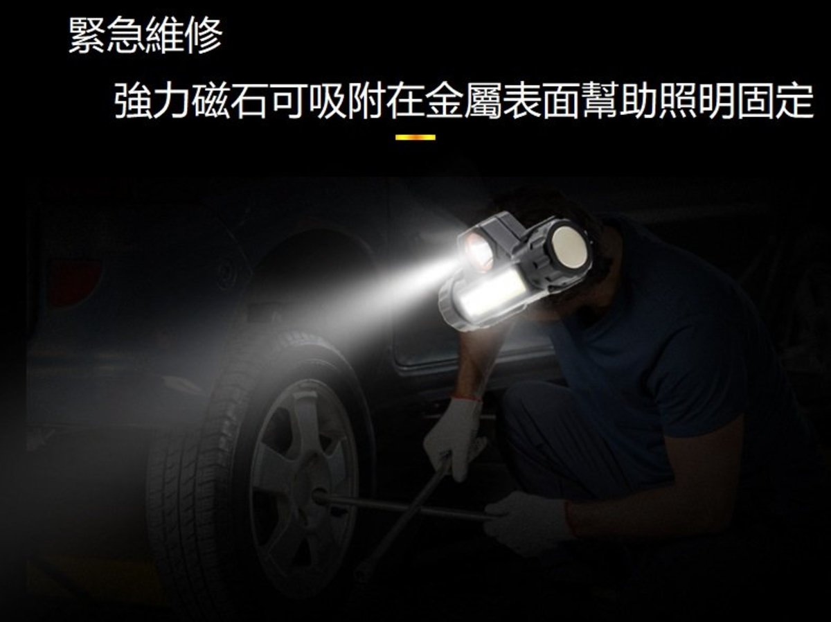 迷你COB LED頭燈電筒USB可充電內置18650手電筒露營遠足夜釣燈 Head Light