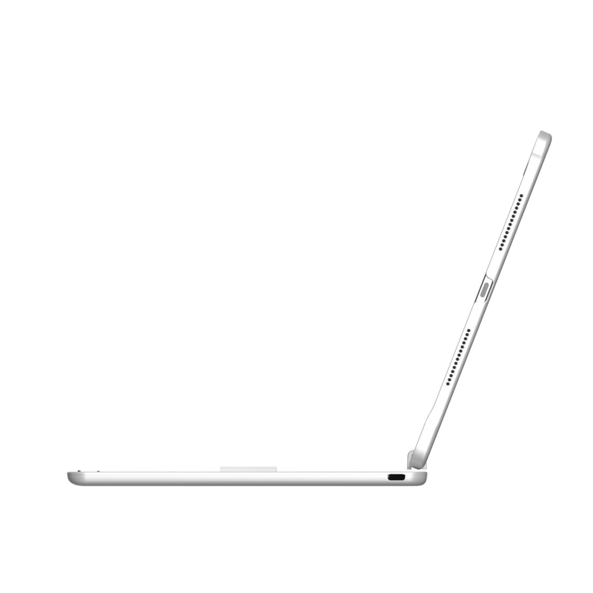 iPad 第11代 A16／iPad Air 第7代 M3 11吋 旋轉鍵盤保護套（銀色）｜觸控板・7色背光 — 產品詳圖