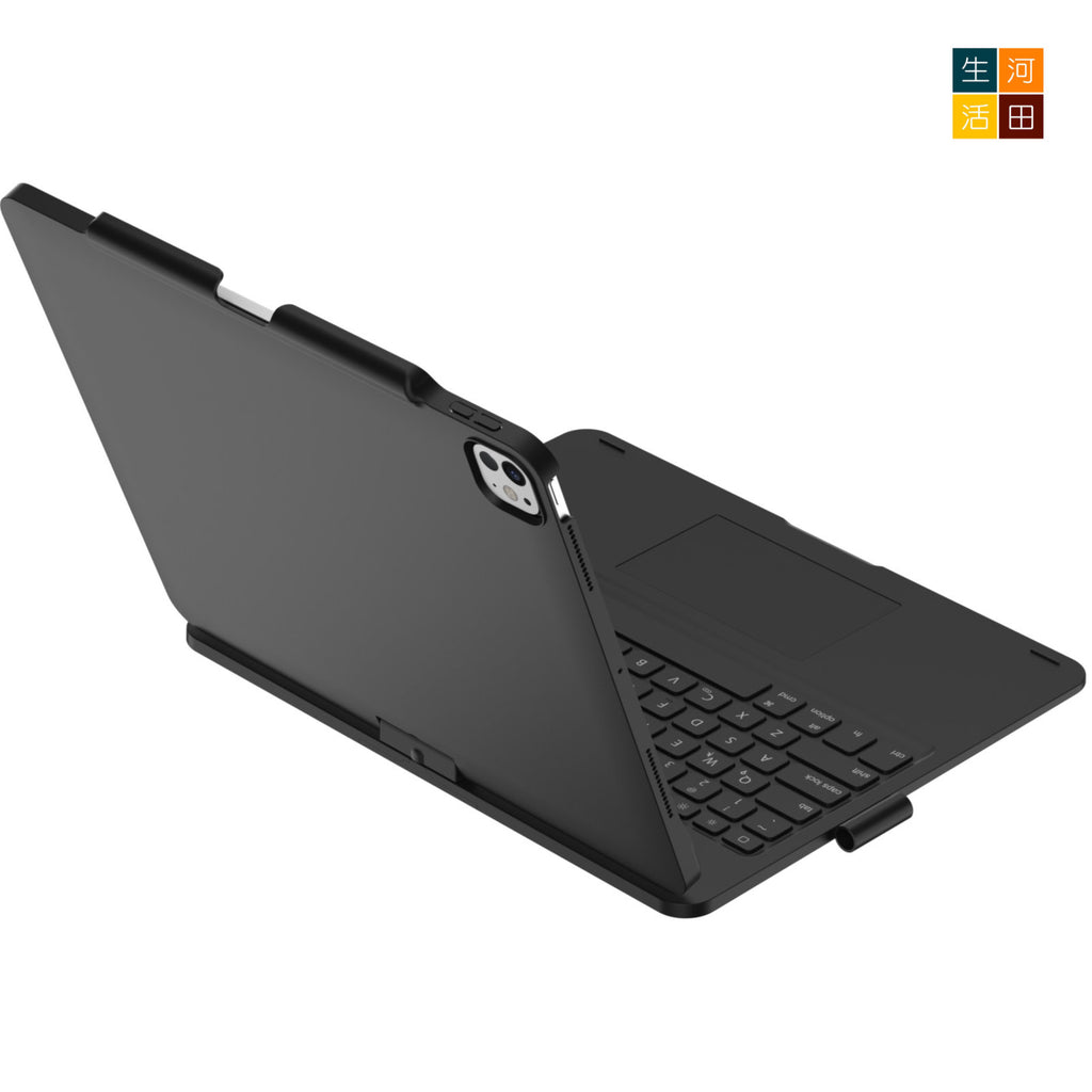 iPad Air/Pro 7&8th 2025 24 13" 旋轉鍵盤保護套(黑色) 觸控板 7色背光 A3268 A2925 A3360 A3269 A2926 A3361無線藍牙 — 產品詳圖