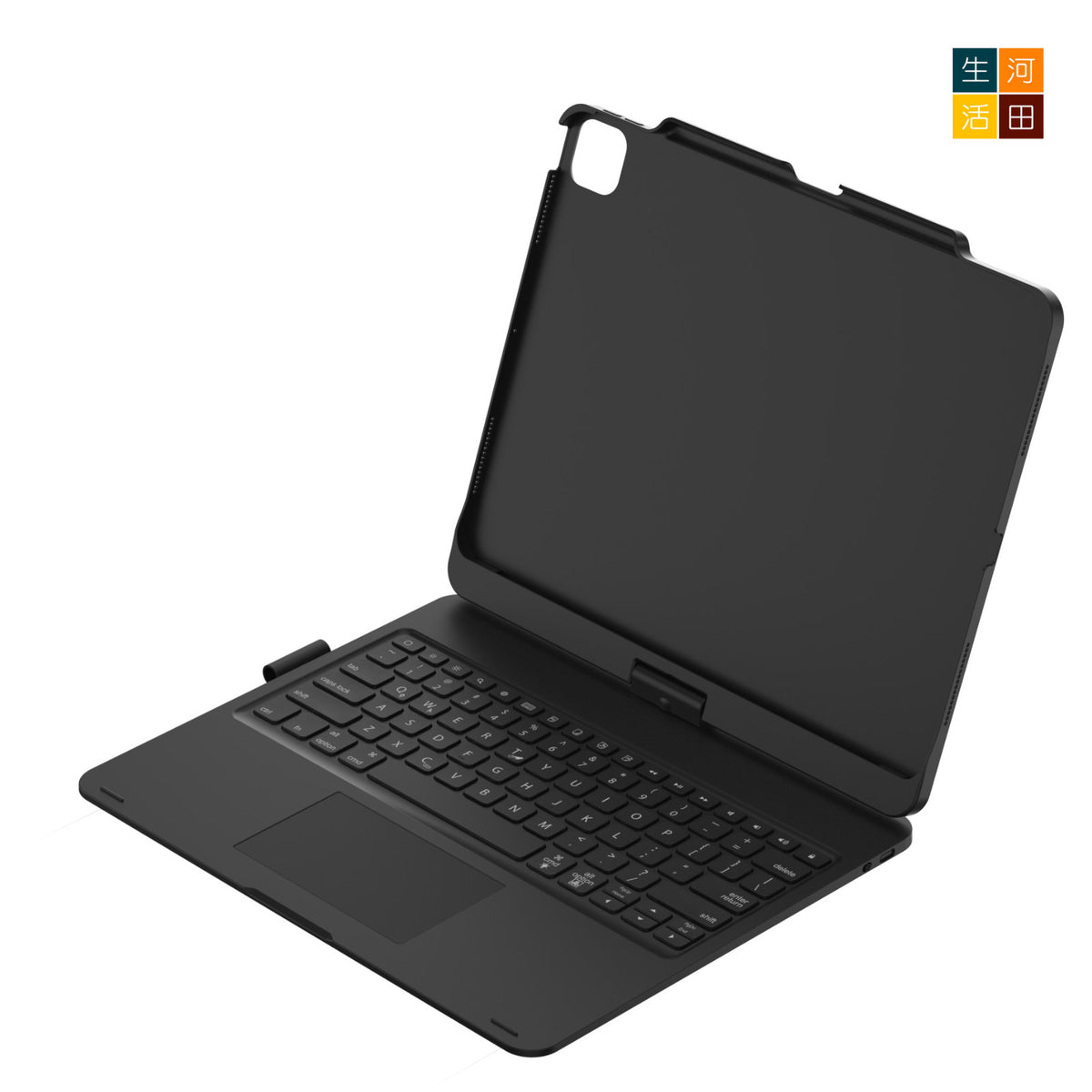 iPad Air/Pro 7&8th 2025 24 13" 旋轉鍵盤保護套(黑色) 觸控板 7色背光 A3268 A2925 A3360 A3269 A2926 A3361無線藍牙 — 產品詳圖