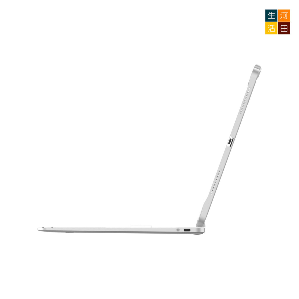 iPad Air/Pro 7&8th 2025 24 13" 旋轉鍵盤保護套(銀色) 觸控板 7色背光 A3268 A2925 A3360 A3269 A2926 A3361無線藍牙 — 產品詳圖