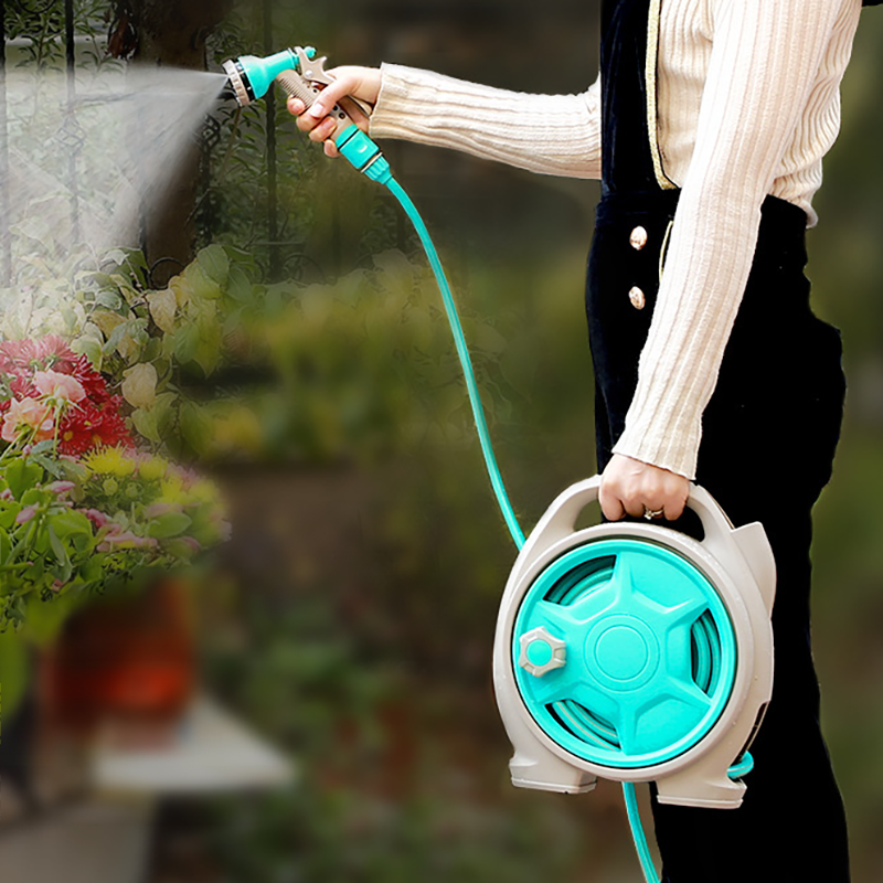 洗車水槍/家用花園灌溉水喉 多用途收縮收納便攜軟水管 可擴展的軟水喉 淋花 寵物淋浴 (6種水力)
