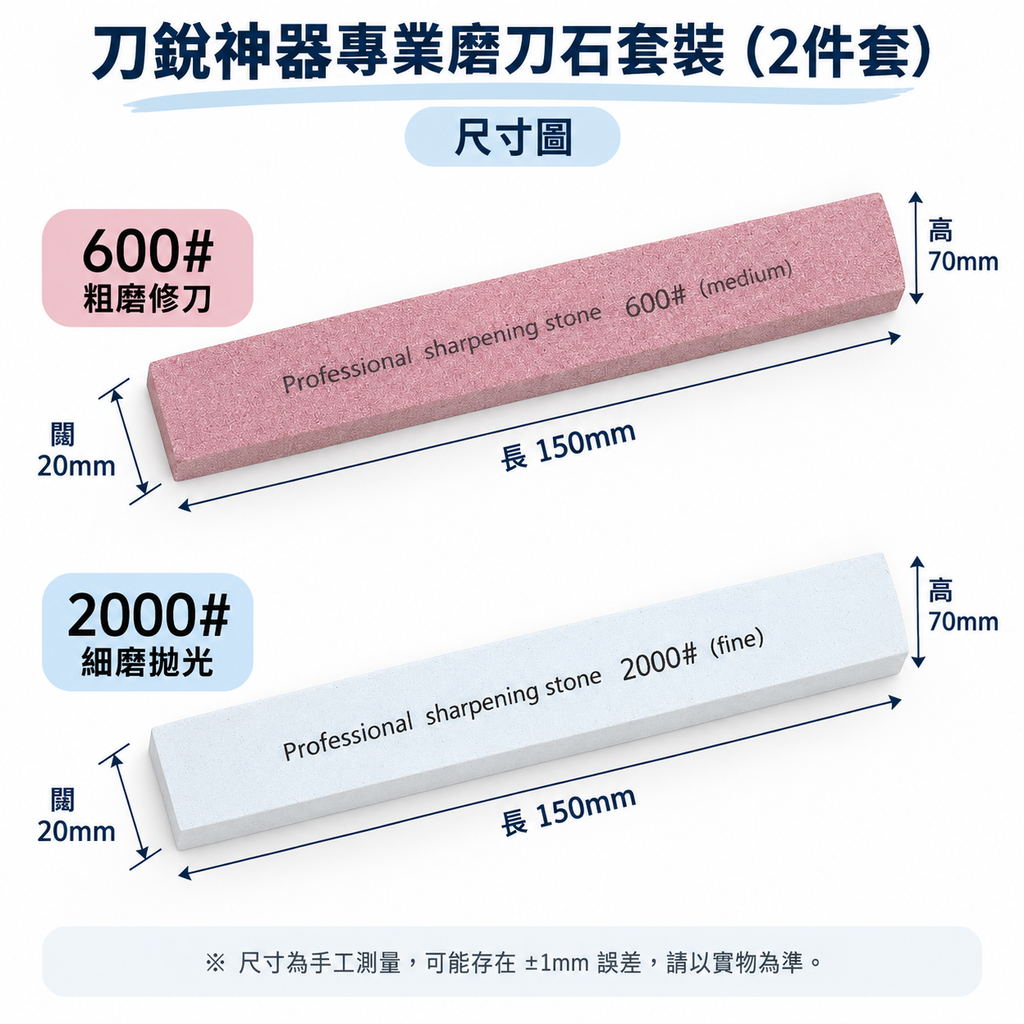 刀銳神器專業磨刀石套裝 - 2件套