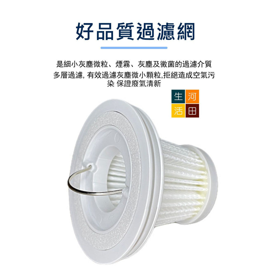 空氣濾網濾芯(3件裝)(適用於小米/米家/Mi Mini手持無線吸塵機)│HEPA替換濾芯│車用家用吸塵器濾網