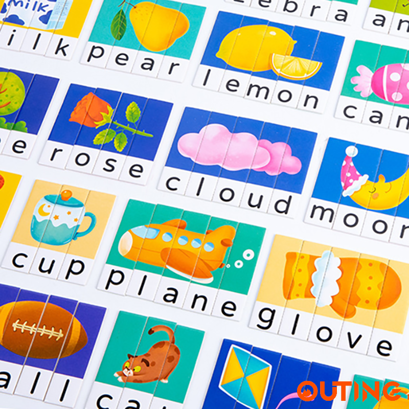 幼兒英文詞語單字巴士遊戲卡 – 兒童字母益智玩具 — 產品詳圖