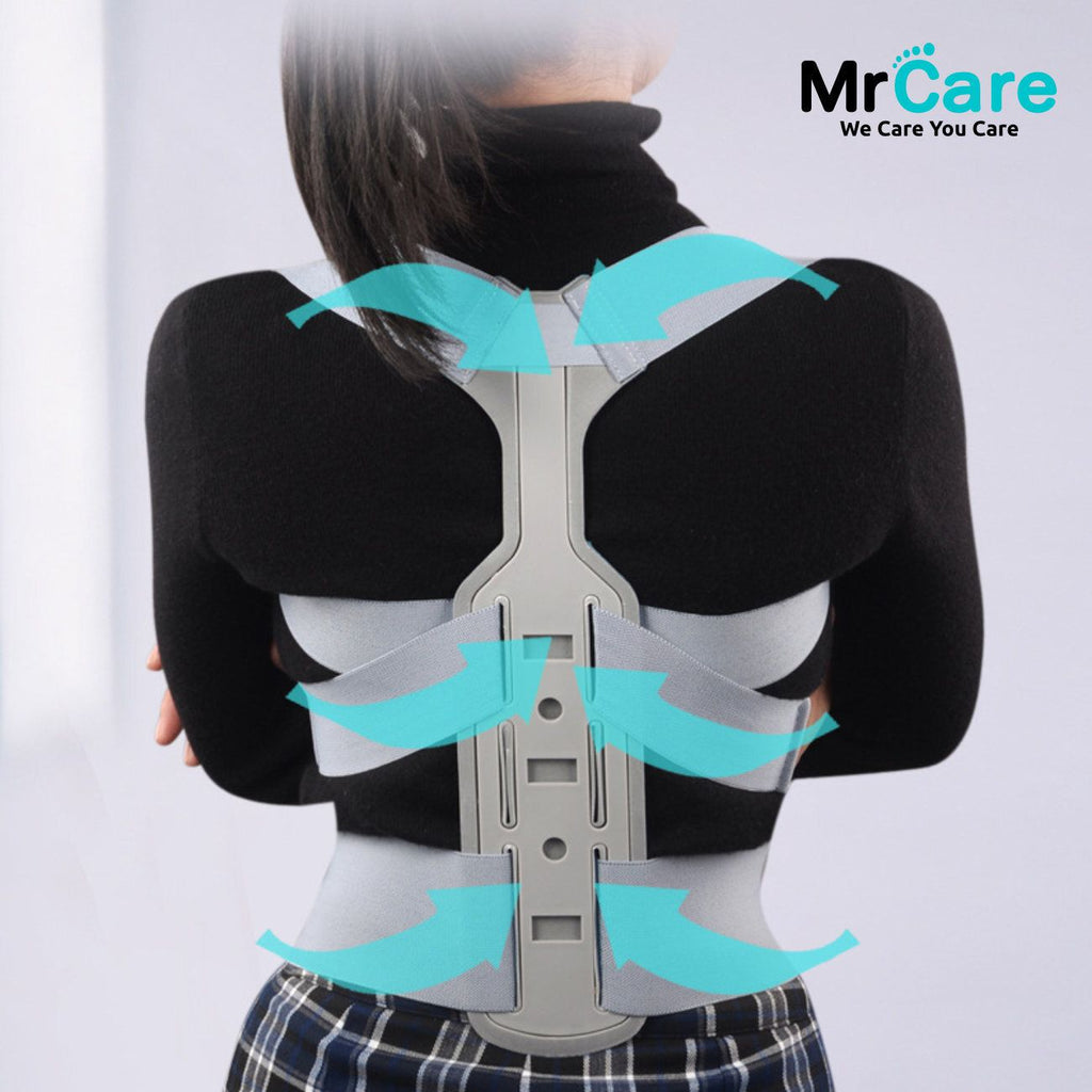 Mr Care 人體力學矯正帶(中碼)|穩定型駝背矯正支撐帶|駝背帶|背部矯姿帶|挺背帶|鎖骨固定器