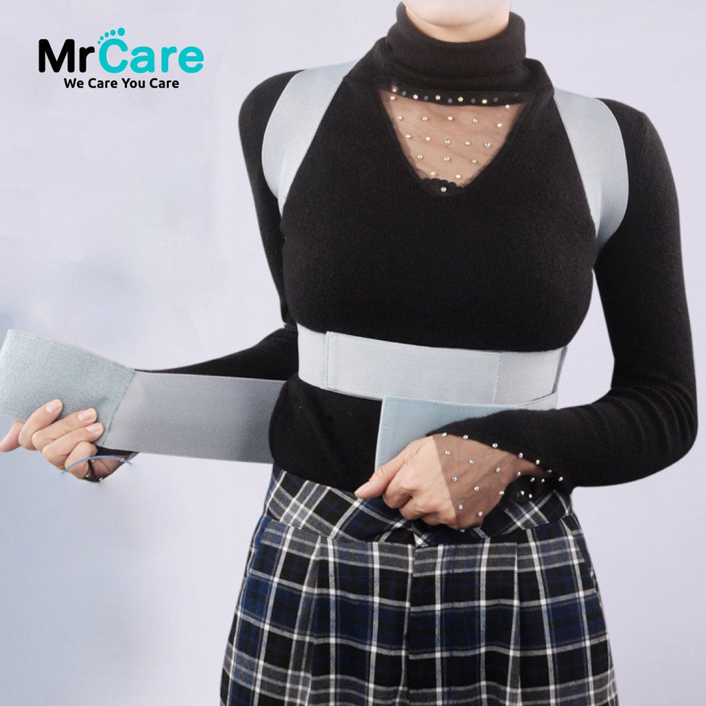 Mr Care 人體力學矯正帶(中碼)|穩定型駝背矯正支撐帶|駝背帶|背部矯姿帶|挺背帶|鎖骨固定器