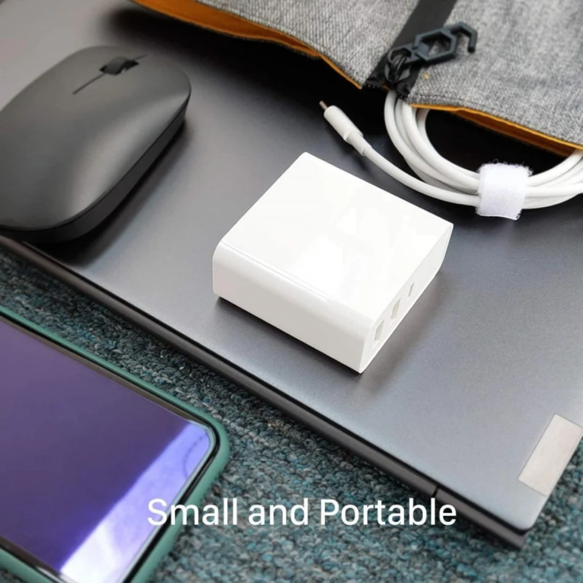 USB Type C 65W PD充電器 可配 Lenovo Macbook iPad Pro Nintendo Switch 充電線充電 II 白色 — 產品詳圖