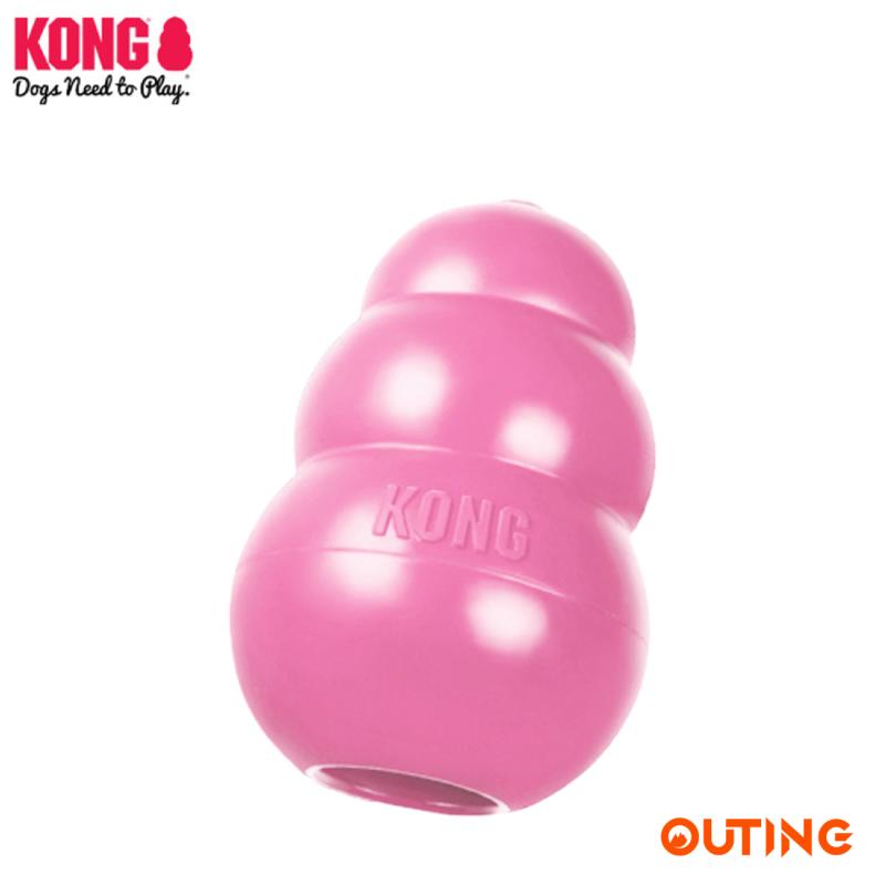 KONG 狗狗漏食葫蘆不倒翁玩具(粉紅色│中碼)│美國品牌漏食益智玩具│幼犬成犬訓練│互動解悶│無毒無害│洗碗機熱水清洗