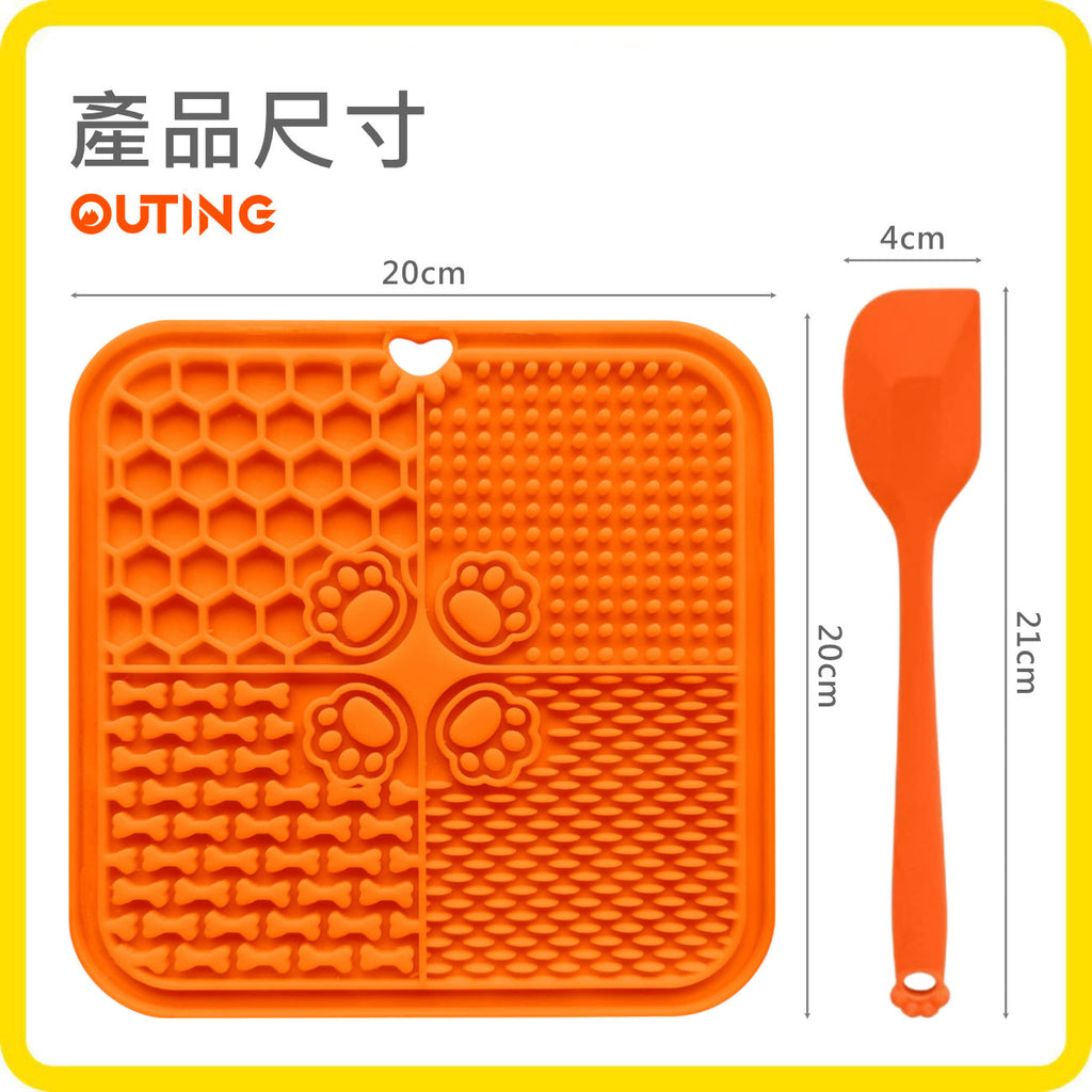 矽膠緩食墊│食品級寵物用品│矽膠貓狗舔食墊│慢食墊│寵物吸盤舔墊│緩食墊 — 產品詳圖