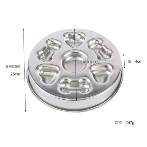 304不鏽鋼寵物慢食碗 (直徑 25cm)│大型犬貓適用│防噎碗│食品級飼食碗 — 產品詳圖