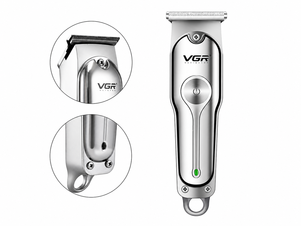 VGR V-071 USB充電不銹鋼電動剪髮器 (剪髮器 修髮器 頭髮剪刀 理髮器) — 產品詳圖