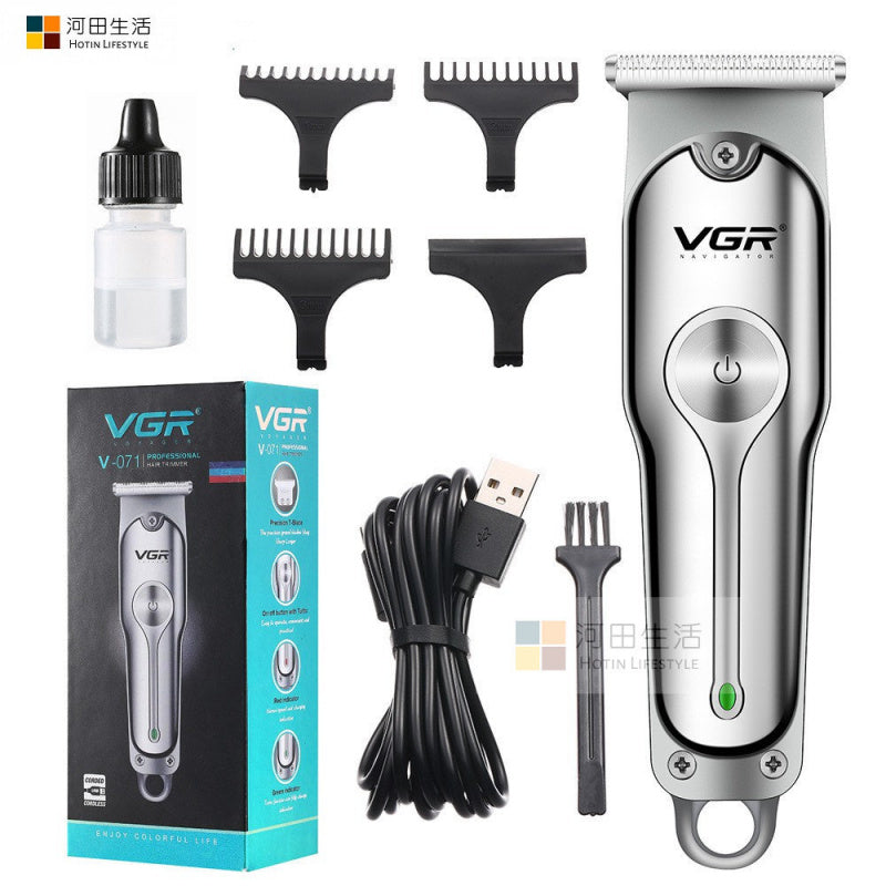 VGR V-071 USB充電不銹鋼電動剪髮器 (剪髮器 修髮器 頭髮剪刀 理髮器)